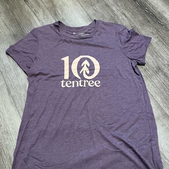 Tentree Women's Heathered Purple Tee with Logo - Picture 1 of 2